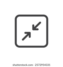 Fullscreen Icon Simple outline vector logo