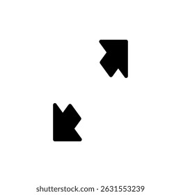 Fullscreen Icon symbol for apps and websites. Expand to full screen sign and symbol. Arrows symbol
