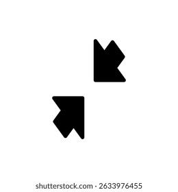 Icono de pantalla completa para App y Sitios web. Expandir a pantalla completa signo y símbolo. Símbolo de flechas