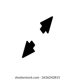 Fullscreen Icon symbol for apps and websites. Expand to full screen sign and symbol. Arrows symbol