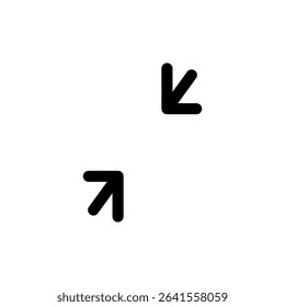Fullscreen Icon symbol for apps and websites. Expand to full screen sign and symbol. Arrows symbol