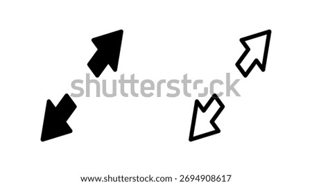 Fullscreen Icon symbol for apps and websites. Expand to full screen sign and symbol. Arrows symbol