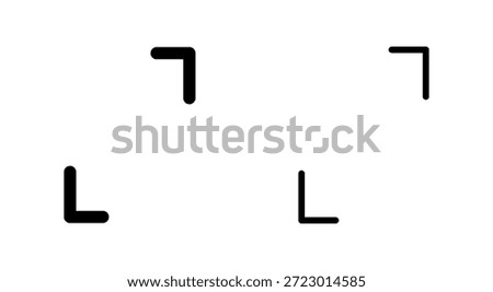 Fullscreen Icon symbol for apps and websites. Expand to full screen sign and symbol. Arrows symbol