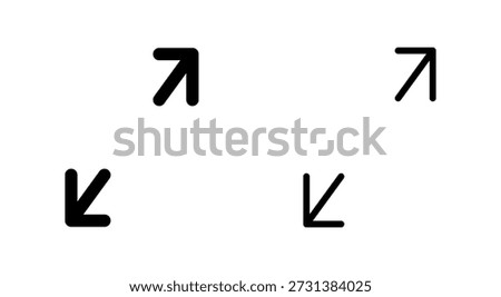 Fullscreen Icon symbol for apps and websites. Expand to full screen sign and symbol. Arrows symbol