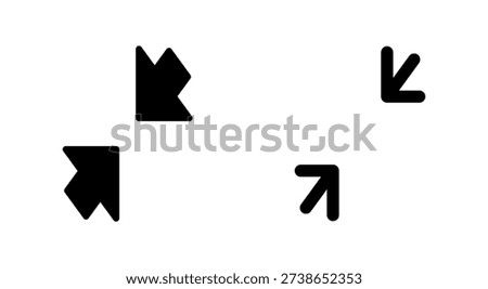 Fullscreen Icon symbol for apps and websites. Expand to full screen sign and symbol. Arrows symbol