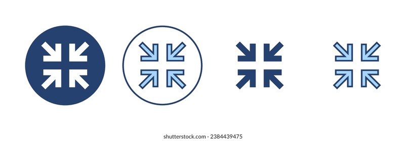 Fullscreen Icon vector. Expand to full screen sign and symbol. Arrows symbol