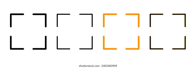 Fullscreen Icon vector. Expand to full screen sign and symbol. Arrows symbol
