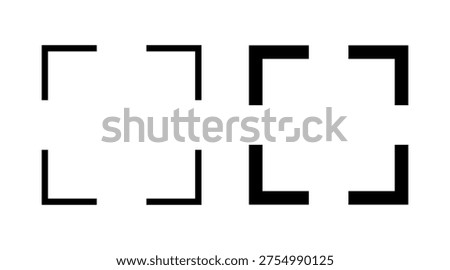 Fullscreen Icon vector. Expand to full screen sign and symbol. Arrows symbol