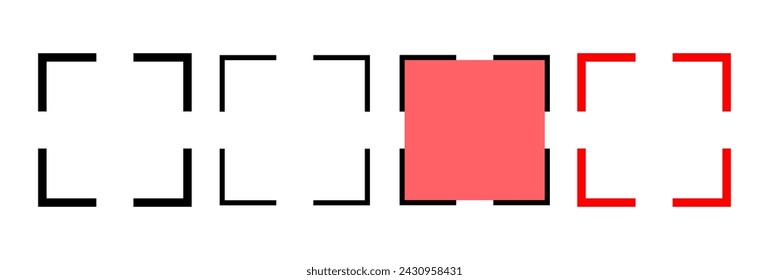 Fullscreen Icon vector illustration. Expand to full screen sign and symbol. Arrows symbol