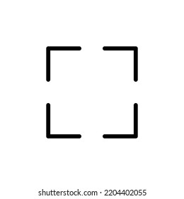 Fullscreen Icon vector for web and mobile app. Expand to full screen sign and symbol. Arrows symbol