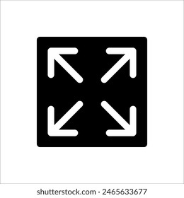 Fullscreen Icon. for web design on white background