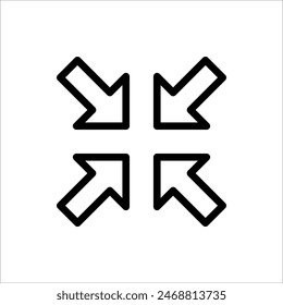 Icono de pantalla completa. para Diseño web sobre fondo blanco