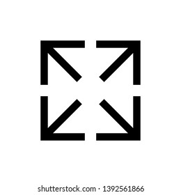 fullscreen maximize image logo icon