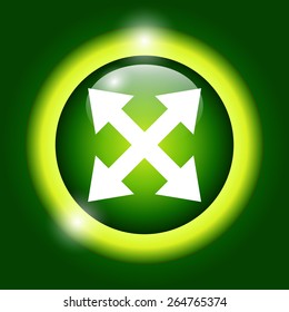 Fullscreen sign icon. Arrows symbol. Vector EPS