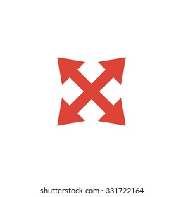 Fullscreen sign icon. Arrows symbol. Vector EPS