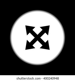 Fullscreen sign icon. Arrows symbol. Vector EPS