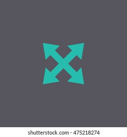 Fullscreen sign icon. Arrows symbol. Vector EPS