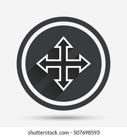 Fullscreen sign icon. Arrows symbol.