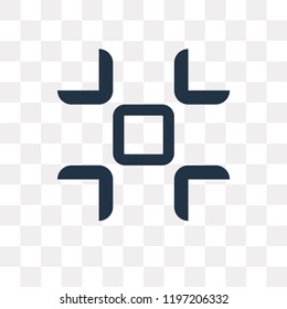 Fullscreen vector icon isolated on transparent background, Fullscreen transparency concept can be used web and mobile