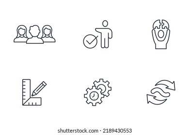 Full-time equivalent icons set . Full-time equivalent pack symbol vector elements for infographic web