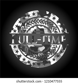 Full-time grey camo emblem