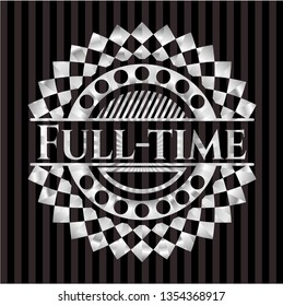 Full-time silvery badge or emblem