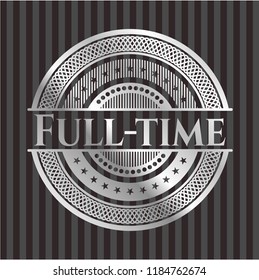 Full-time silvery emblem or badge