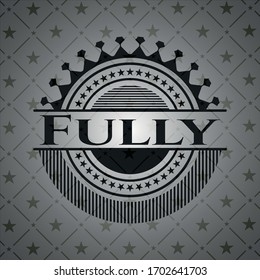Fully black emblem. Vintage. Vector Illustration. Detailed. 