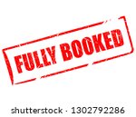 Fully booked rectangular stamp isolated on white background