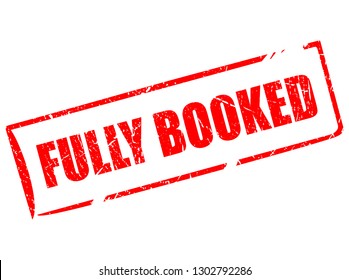 Fully booked rectangular stamp isolated on white background