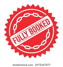 Fully Booked Rubber stamp Design Vector 