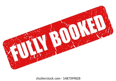 Fully booked vector grunge stamp on white background