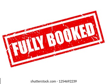Fully booked vector stamp isolated on white background