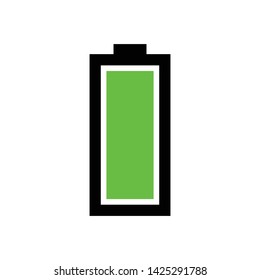 Fully charged battery icon. full battery indicator.