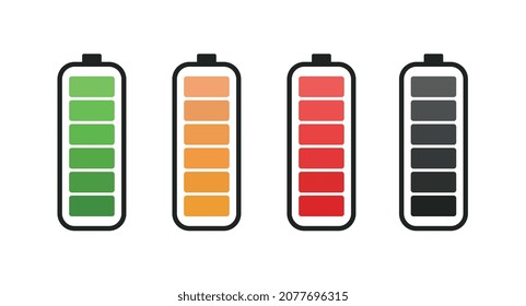 Fully charged battery icons for electronics