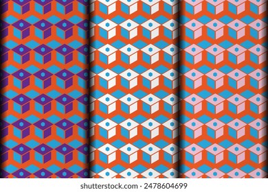 Fully customize background style seamless pattern design.