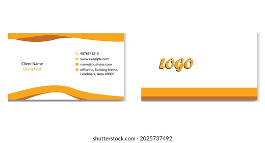 Fully editable Business card template 