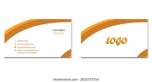 Fully editable Business card template 