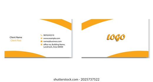 Fully editable Business card template 
