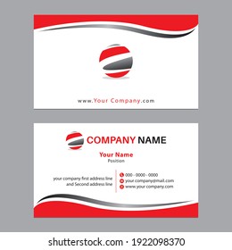 Tarjeta de visita y tarjeta de visita totalmente editable, simple, moderna, tarjeta de nombre de elemento 