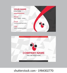 Tarjeta de visita y tarjeta de visita totalmente editable, simple, moderna, tarjeta de nombre de elemento 