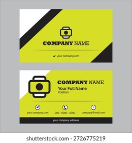 Tarjeta de visita y tarjeta de visita totalmente editable, simple, moderno, elemento, nombre, id 