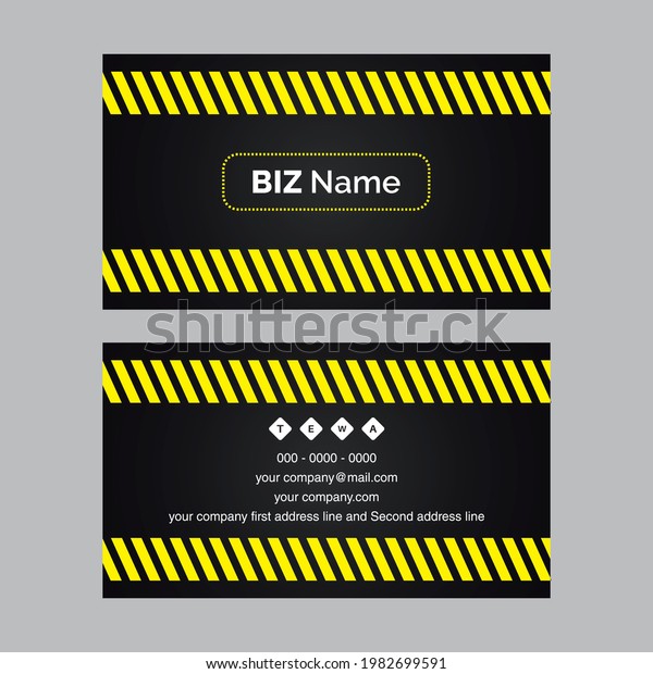 Fully Editable business card and visiting\
card, Simple, Modern,Element  Name Card\
