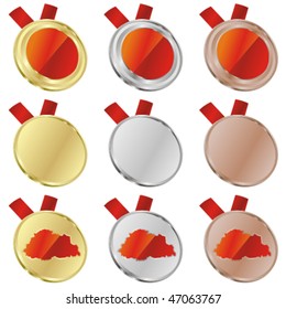 fully editable buthan vector flag in medal shapes