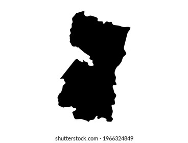 Fully editable, detailed vector map of Alto Paraná,Departamento del Alto Parana,Paraguay. The file is suitable for editing and printing of all sizes.