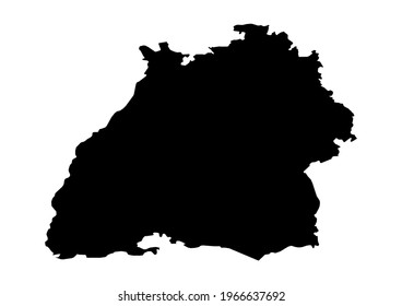 Fully editable, detailed vector map of Baden-Württemberg,Baden-Wuerttemberg,Germany. The file is suitable for editing and printing of all sizes.