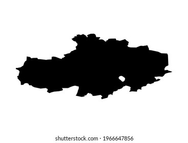 Fully editable, detailed vector map of Aqmola,Aqmola Oblysy,Kazakhstan. The file is suitable for editing and printing of all sizes.