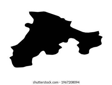 Fully editable, detailed vector map of Béjaïa,Wilaya de Bejaia,Algeria. The file is suitable for editing and printing of all sizes.