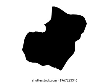 Fully editable, detailed vector map of Bioko Sur,Provincia de Bioko Sur,Equatorial Guinea. The file is suitable for editing and printing of all sizes.