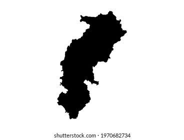 Fully editable, detailed vector map of Chhattisgarh,State of Chhattisgarh,India. The file is suitable for editing and printing of all sizes.